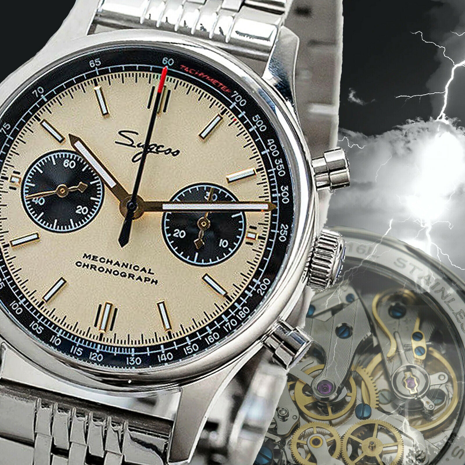 Sugess Watch Chrono Heritage SUPANK009GN/SN Photo 6