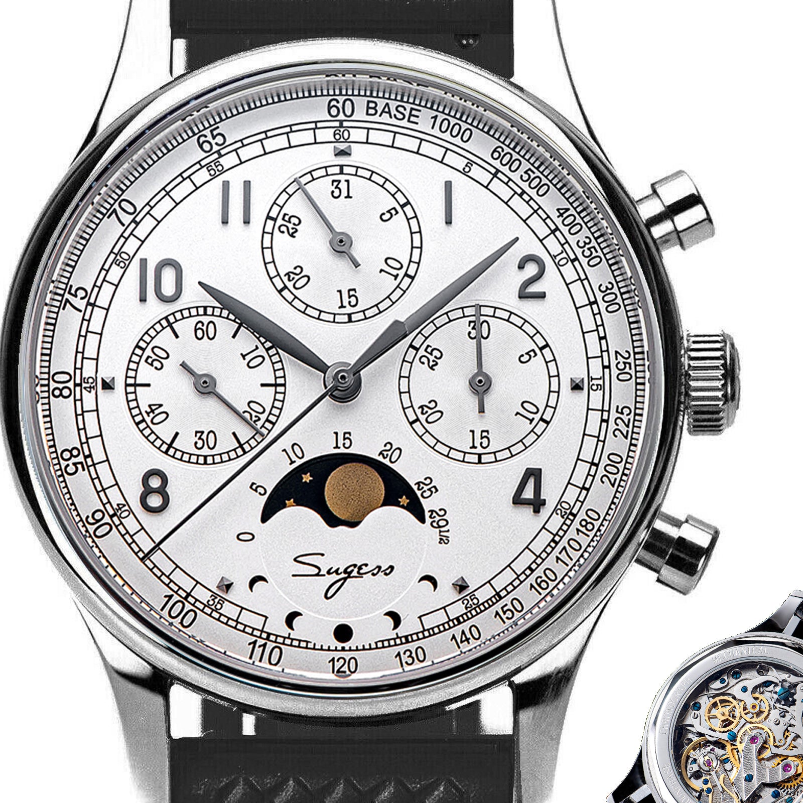 Sugess Watch MoonPhase Master Chronograph S389-2.01.FK Photo 6