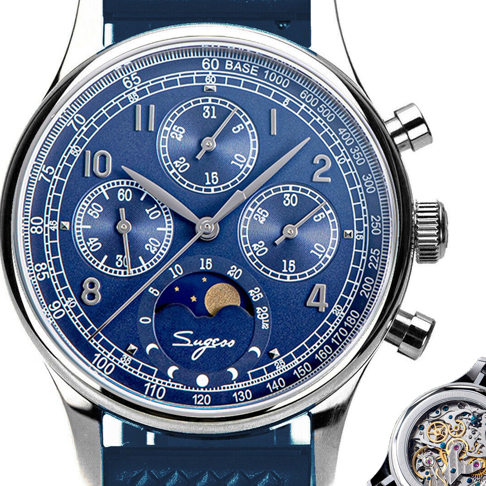 Sugess Watch MoonPhase Master Chronograph S389-2.03.FE Photo 6